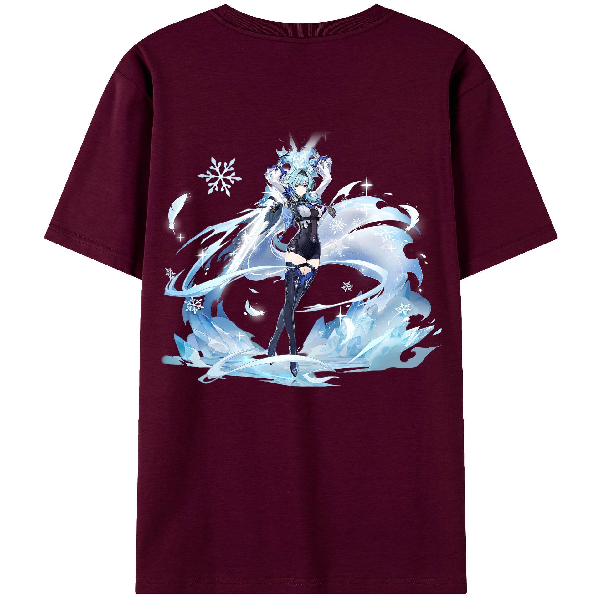 げんし神 优菈 ゆうら genshin Yūra レディース半袖Tシャツ(バックプリント)